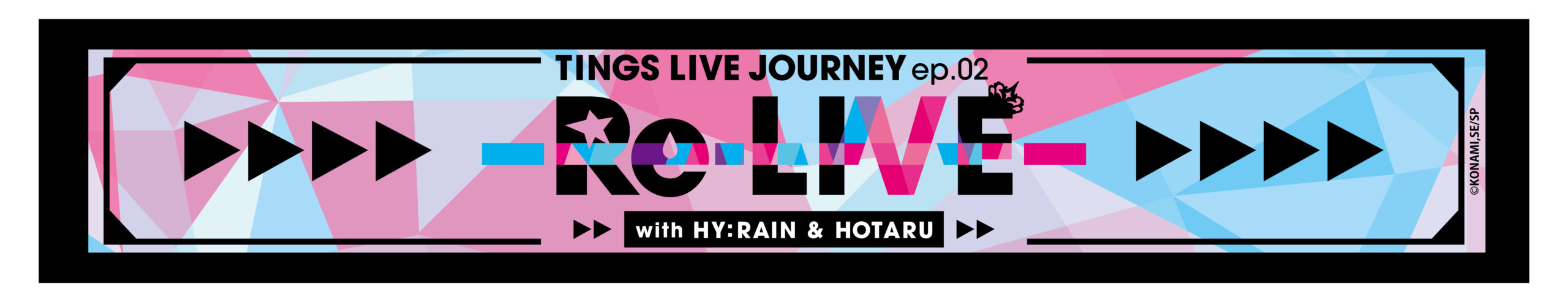 シャインポスト　マフラータオル 　TINGS LIVE JOURNEY ep.02 “Re-Live” with HY:RAIN ＆ HOTARU